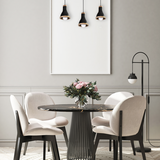 MILAGRO Lampa wisząca HOLLY BLACK / WOOD 3xE27 60W