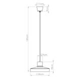 Sollux Lampa wisząca BILO ochra czerwona