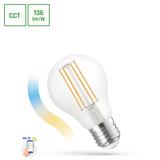 LED GLS 5W COG 230V CCT+DIMM CLEAR Wi-Fi SpectrumSMART