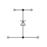 dwupiętrowa złączka diodowa 2,5 mm2