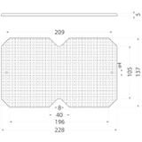 Płyta Montażowa PM250, perforowana, do puszki Ppt-EH250-PPt-EH251, kolor: szary 33.250 OPATÓWEK