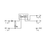 JUMPFLEX podstawka z przekaźnikiem półprzewodnikowym 24VDC/230VAC/1A