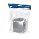 Przycisk dzwonek z podświetleniem AQUATIC PRO IP55, 10A, 230V AC, Szaro-Grafitowy