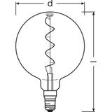 Żarówka LED Vintage 1906 LED CL GLOBE200 FIL GOLD 28 non-dim 5W/820 E27 4058075092013 LEDVANCE