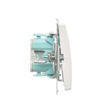 Simon Basic Przycisk pojedynczy zwierny bez piktogramu 10A szybkozłączka biały