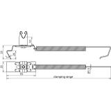 Wspornik dachowy SPANNgrip light, wys. 32 mm, stal nierdzewna NIRO