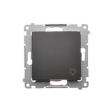 Simon 54 Przycisk „dzwonek” 16A z. śrub. czarny