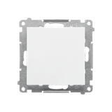 Simon 55 Przycisk zwierny pojedynczy rozwierny bez piktogramu szybkozłączka Biały mat