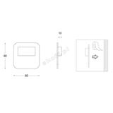 SALSA MINI STICK SHORT – M (mosiądz mat) / WW (c. biały)   [obud. Aluminium + lakier] [IP 66]