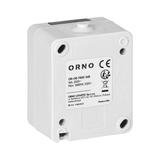 Gniazdo pojedyńcze 2P+Z AQUATIC MINI IP54, 10A, 230V AC, biało-czarne OR-OE-7305/WB ORNO
