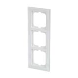 AXCENT Ramka 3-krotna  białe szkło