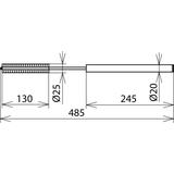 Szczotka do czyszczenia zestawu, fi 20 mm