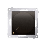 Simon 54 Ściemniacz obrotowy dwubiegunowy do LED ściemnialnych 230V 5-215W brąz mat *Wymagana instal