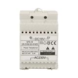 Zasilacz na szynę DIN 18VDC/0,5A do domofonów z serii SAGITTA OR-DOM-SG-918ZD ORNO