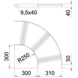 SLB 90 62 300 A2 Łuk 90°