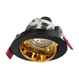 FONDI RC ramka dekoracyjna oprawy punktowej, MR16/GU10 max. 50W, okrągła, stała, aluminiowa, czarno-