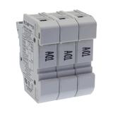3P 10X38MFH30A 600V Midget - indicator Podstawa wkładki cylindrycznej 10x38 3P 32A 690VAC wskaźnik C