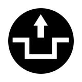 M22-XDH-S-X12 Soczewka do przycisku wystającego 22mm płaska czarna z opisem /Odryglowanie/ 218223 EA