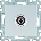lumina Gniazdo poj. SAT dla instalacji indywidualnych srebrny WL3232 HAGER
