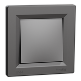 Asfora, łącznik schodowy, IP44, z ramką, antracyt