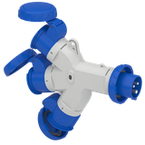 Adapter wtyczka + 3 gniazda IP67