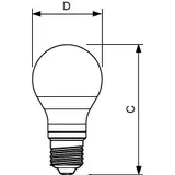 Żarówka LED 7W=60W 806lm 2700K barwa ciepła kulka 7-60W E27 A60 827 Szkło matowe PHILIPS