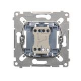 Simon 54 Łącznik schodowy (mechanizm) 10A 250V szybkozłączka SW6M KONTAKT