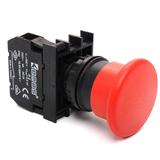 Przycisk dłoniowy bezpieczeństwa 1NC, grzybek 40 mm czerwony