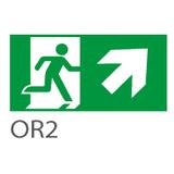 Piktogram schody / wyjście w prawo w górę do ORION - OR2