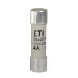 Wkładka topikowa cylindryczna PV gR 900V CH10x38 gR 4A 900V AC DC 002625028 ETI