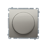 Simon Basic Ściemniacz naciskowo-obrotowy jednobiegunowy do LED ściemnialnych 230V satynowy