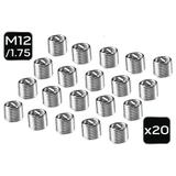 Wkłady do naprawy gwintów M12, 10 szt.