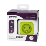 Przedłużacz Kostka 4x2P+Z 2xUSB H05VV-F 3x1mm2 1,4m limonkowy OR-AE-13144/L ORNO