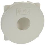 CELIANE - PLAKIETKA ŁĄCZNIKA OŚWIETLENIA AWARYJNEGO TYTANOWA, Legrand