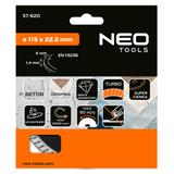 Tarcza diamentowa 115 x 22.2 mm, turbo super cienka