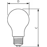 Żarówka LED 10,5W=100W 1521lm 4000K barwa neutralna kulka 10,5-100W E27 A60 840 Szkło przezroczyste