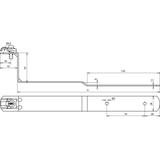 Wspornik dachowy z DEHNQUICK, z wygięciem, St/tZn