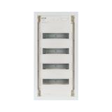 KLV-48HWS-F Rozdzielnica modułowa do ścian z regipsu płaska 4x12 kl.II IP30 zawiera listwy N/PE 1788