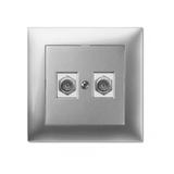 SENTIA Gniazdo 2xTV typ F-F