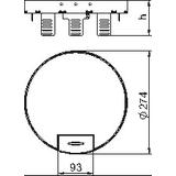 RKSRN2UZD3R7VS25, Okrągła kaseta z wyj.przewodu