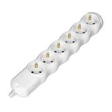 Rozgałęźnik wielogniazdowy 6x2P+Z Schuko biały OR-AE-13268(GS)/W ORNO