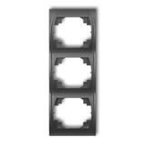 LOGO Ramka pionowa potrójna grafitowa