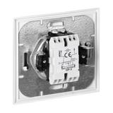 Łącznik krzyżowy podtynkowy Luna, 10A, 250V, WP-8L, biały OR-OE-7603/W ORNO