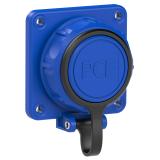 GNIAZDO WTYCZKOWE TABLICOWE NAUTILUS 230V Z BOLCEM IP68 Niebieskie z bolcem 20341-8b PCE
