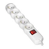 Rozgałęźnik wielogniazdowy 5x2P+Z z wyłącznikiem, Schuko, biały OR-AE-13267(GS)/W ORNO