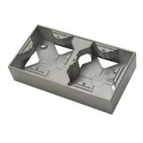 AS Puszka instalacyjna podwójna - kolor satyna light