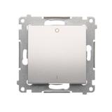 Simon 54 Łącznik dwubiegunowy 16A z. śrub. srebrny mat