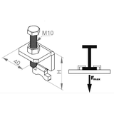 UCM3 Uchwyt ceownika montażowego 6,0 mm