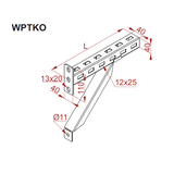 WPTKO200 Wysięgnik, komplet