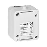 Gniazdo pojedyńcze 2P+Z Schuko AQUATIC MINI IP54, 16A, 230V AC, biało-czarne OR-OE-7305(GS)/WB ORNO